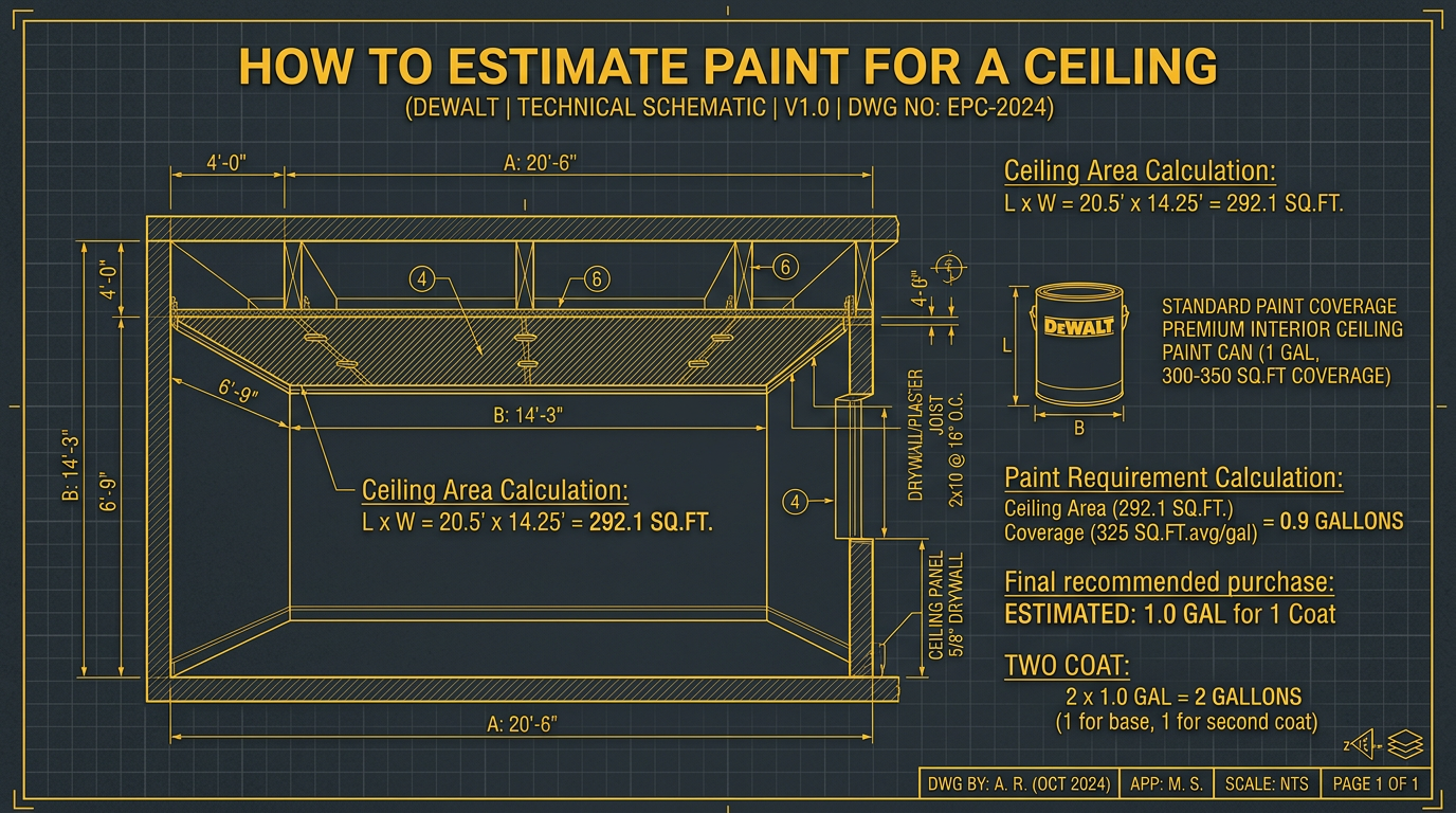 How to Estimate Paint for a Ceiling