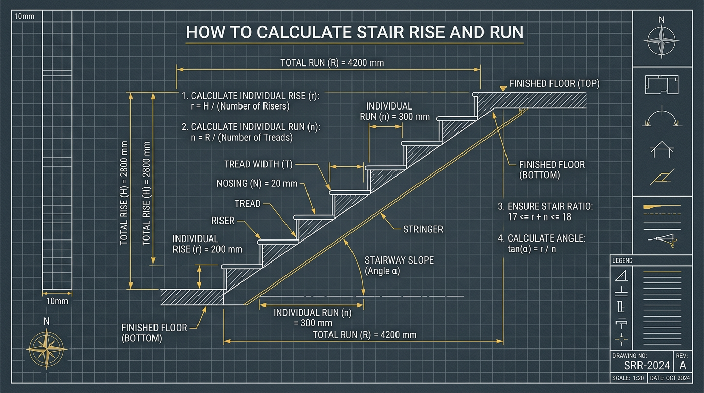 How to Calculate Stair Rise and Run