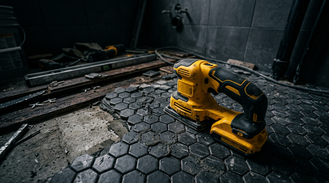 Tile Project: Small Bathroom Floor